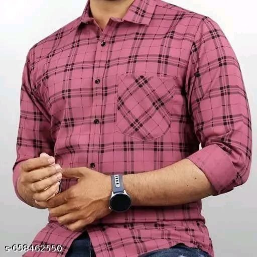 Light Pink Check Shirt
