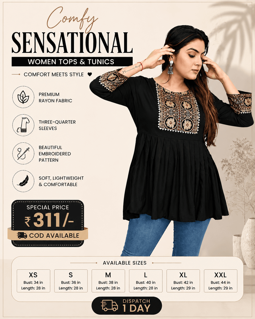 *Comfy Sensational Women Tops & Tunics - Image 1